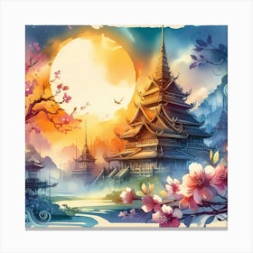 Asian Landscape Painting 51 Canvas Print