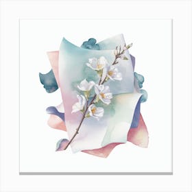 Watercolor Blossoms Canvas Print