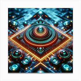 Futuristic Art Canvas Print