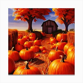 Happy halloween Illustration Spooky Horror devi background10 (11) Canvas Print