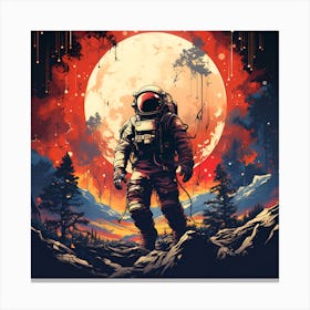 Space Astronaut Canvas Print