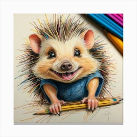 Hedgehog 52 Canvas Print