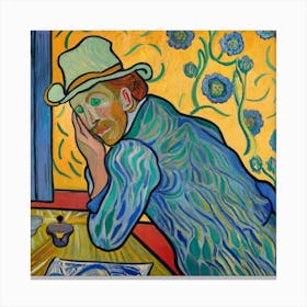 Portrait Of Vincent Van Gogh Canvas Print