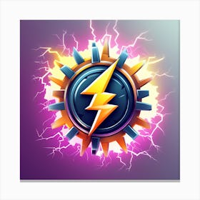 Lightning Bolt Logo 2 Canvas Print