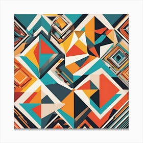 Geometric Abstract Pattern Canvas Print