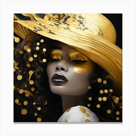 Gold Hat Canvas Print