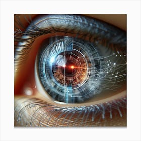 Futuristic Eye Canvas Print