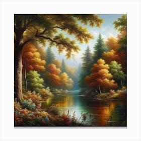 Autumn In The Forest 3 Canvas Print