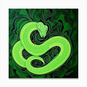 Green Snake Canvas Print