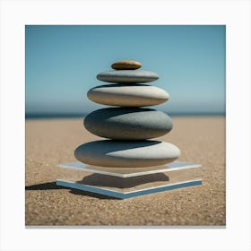 Zen balancing stones 1 Canvas Print