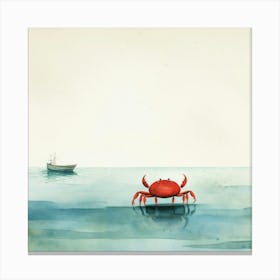 Red Crab In The Water Toile