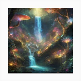 Fairy Forest Paintings Art Print 4 Canvas Print