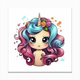 Unicorn Girl 4 Canvas Print