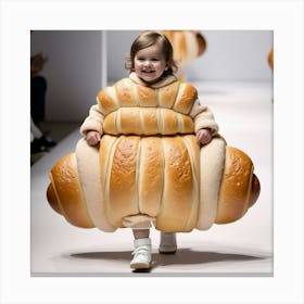 Baby In Food Costume 7 1 Canvas Print