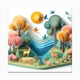 Paper Art Canvas Print