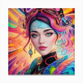 Psychadelic Sally Canvas Print