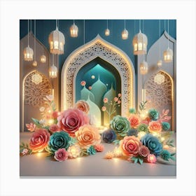 Islamic Muslim Wedding Canvas Print