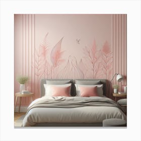 Bedroom wall design 2 Canvas Print