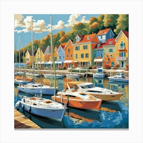 Harbor Town Canvas Print