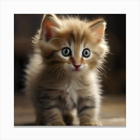 Cute Kitten Canvas Print