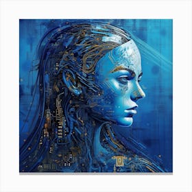 Cyborg Woman 2 Canvas Print