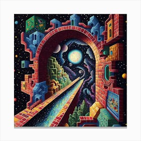 Tunnel To The Stars Canvas Print
