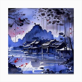 Chinese Landscape Painting Canvas Print