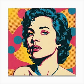 Pop Portrait Of A Woman Canvas Print