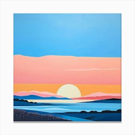 A Captivating Landscape Painting In The Style Of American Artist Robert Mangold The Composition Fea (1) Canvas Print