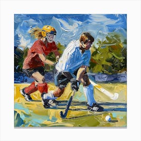 Field Hockey 6 Canvas Print