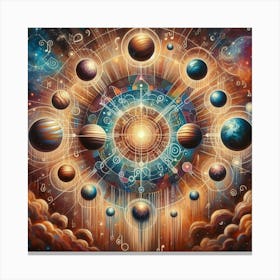 Planets Of The Solar System Canvas Print