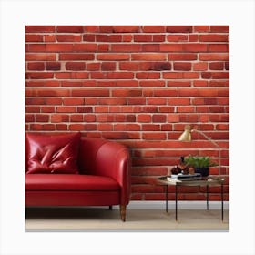 Red Brick Wall 2 Canvas Print