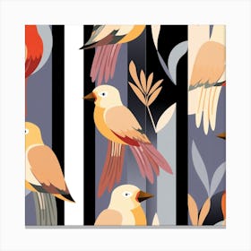 Birds On A Tree Canvas Print