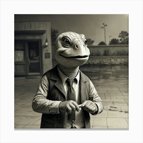 Lizard Man 1 Canvas Print