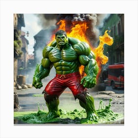 Incredible Hulk Canvas Print