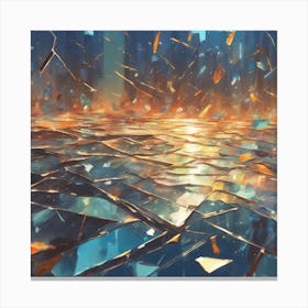 Shattered City Canvas Print