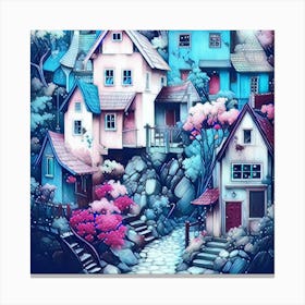 Fairy Houses Canvas Print