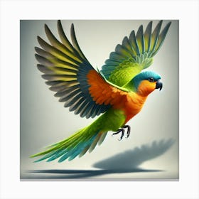 Parrot In Flight 1 Canvas Print