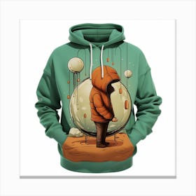 Space Hoodie Canvas Print