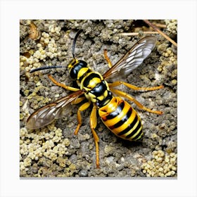 Wasp nature 6 Canvas Print