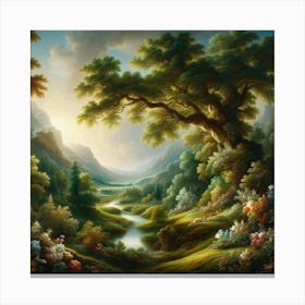 Landscape With Trees Canvas Print