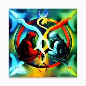 Angels And Demons Canvas Print