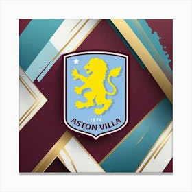 Aston Villa F.C Logo Wall Art 11 Canvas Print