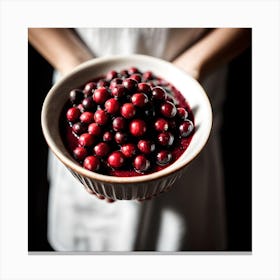 Cranberry Bowl Canvas Print