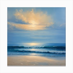 Sunset At The Beach 6 Canvas Print