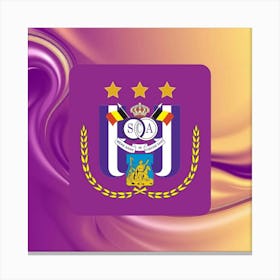 R.S.C. Anderlecht Logo Wall Art 9 Canvas Print