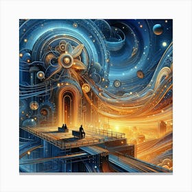 Animated Digital Artwork (1) Canvas Print