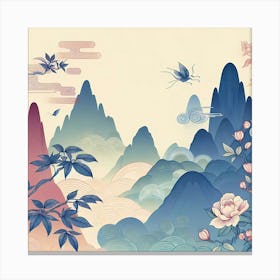 Chinese Landscape Painting 6 Canvas Print