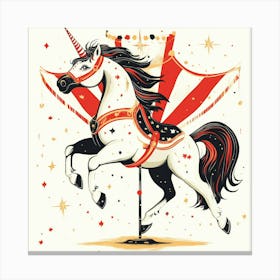 Carousel Unicorn 2 Canvas Print