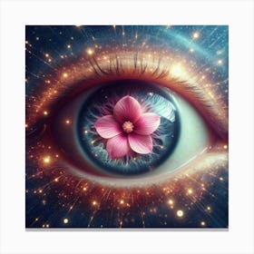 Flower Eye Canvas Print